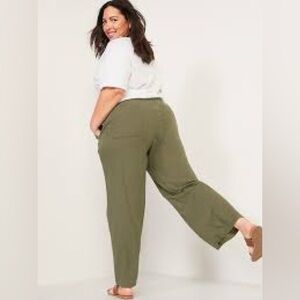 Old Navy High-Waisted Linen-Blend Wide-Leg Pants